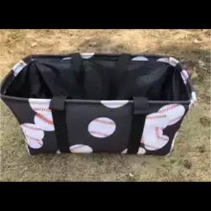 Large softball baseball volleyball soccer football canvas tote utility bag